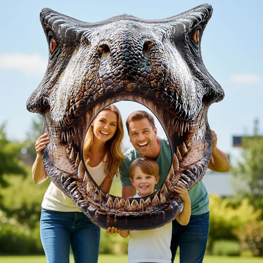 Inflatable 55 Inch Dinosaur Photo Frame Decoration Photo Backdrop